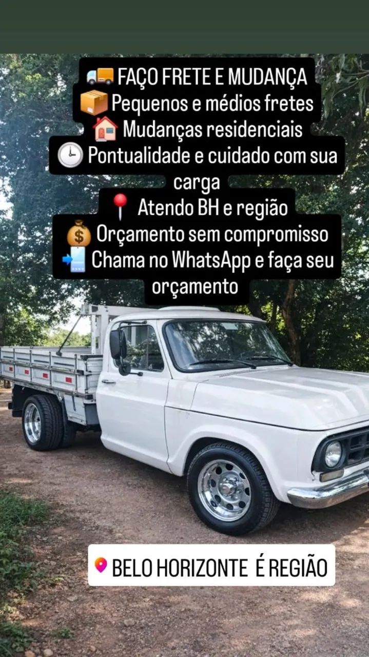 ? FRETE E CARRETO - BH E REGIÃO