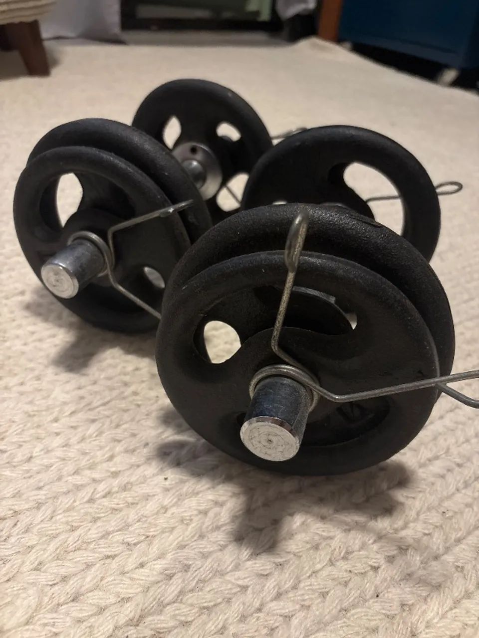 Par de Halteres ajustáveis 6kg cada - Foto 2
