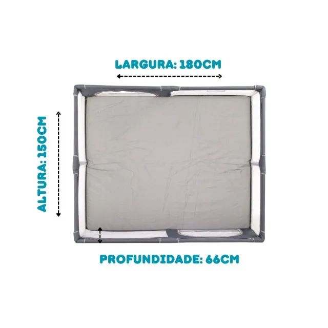 Cercadinho para bebê 1,5m x 1,8m 