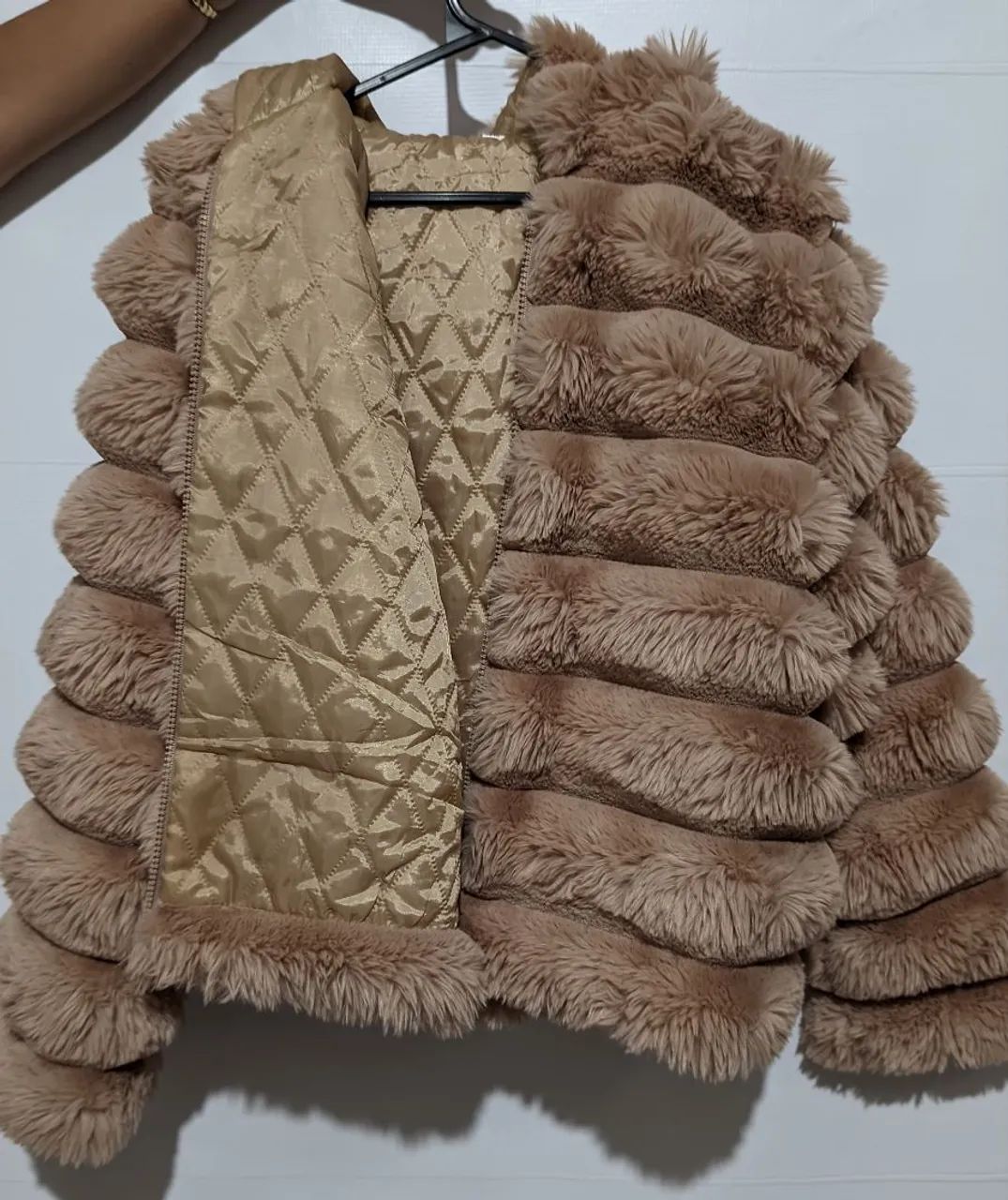 JAQUETA PUFFER PELÚCIADA FEMININA - Foto 3
