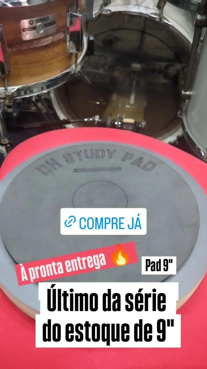Pad 9" Prática de bateria  - Foto 2