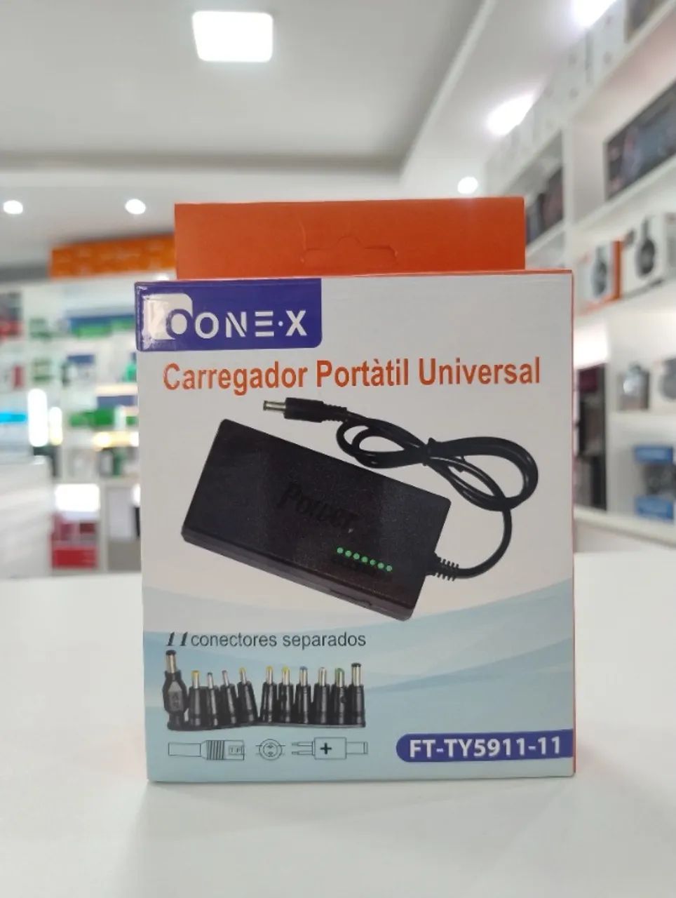 Fonte Universal Para Notebook 120W Com 11 Adaptadores - Foto 4