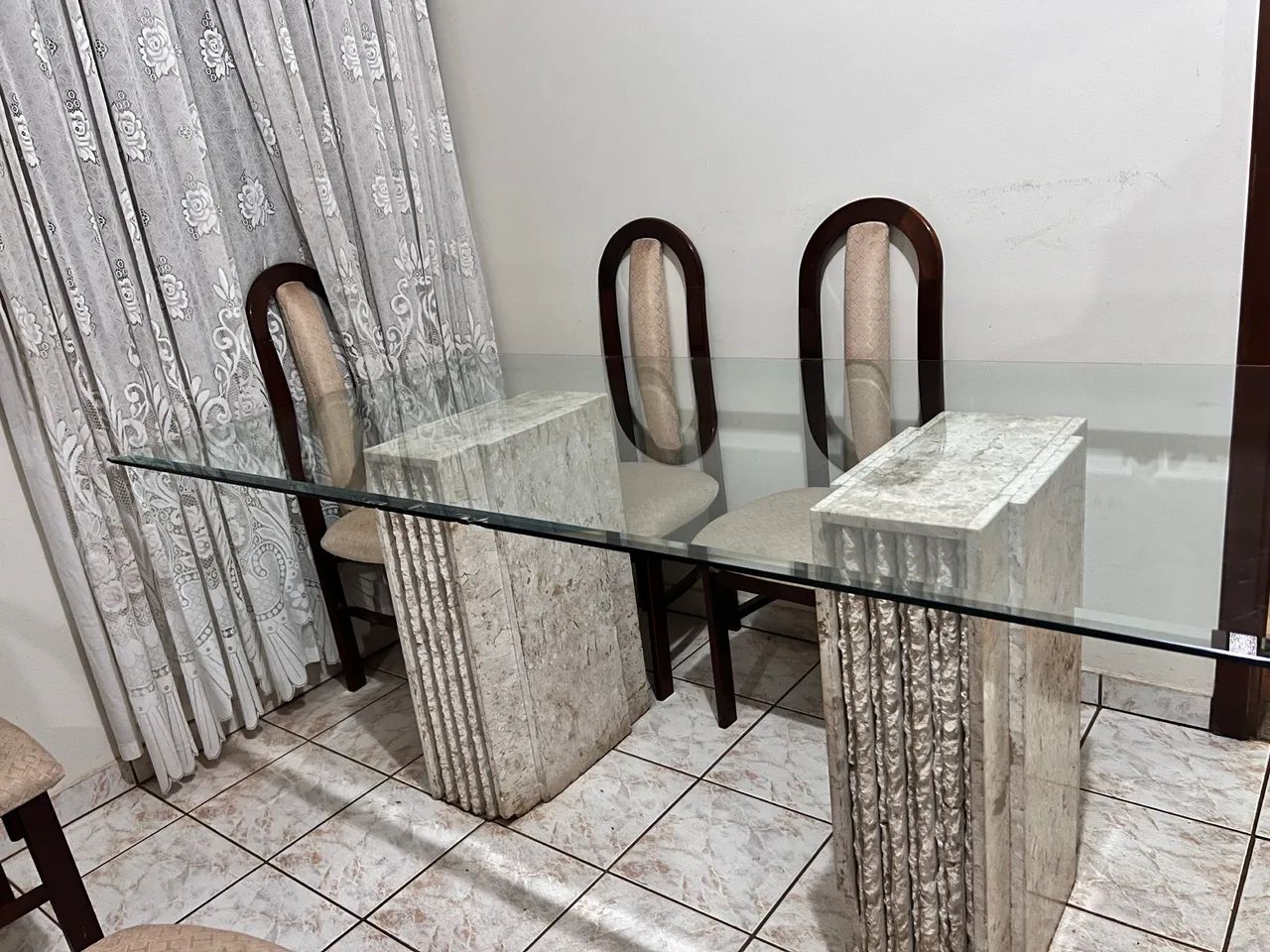 MESA TAMPÃO DE VIDRO PARA 8 LUGARES - Foto 2
