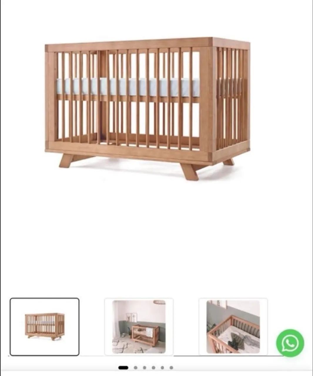 Berço cama Kaike- Amêndoa  - Foto 2