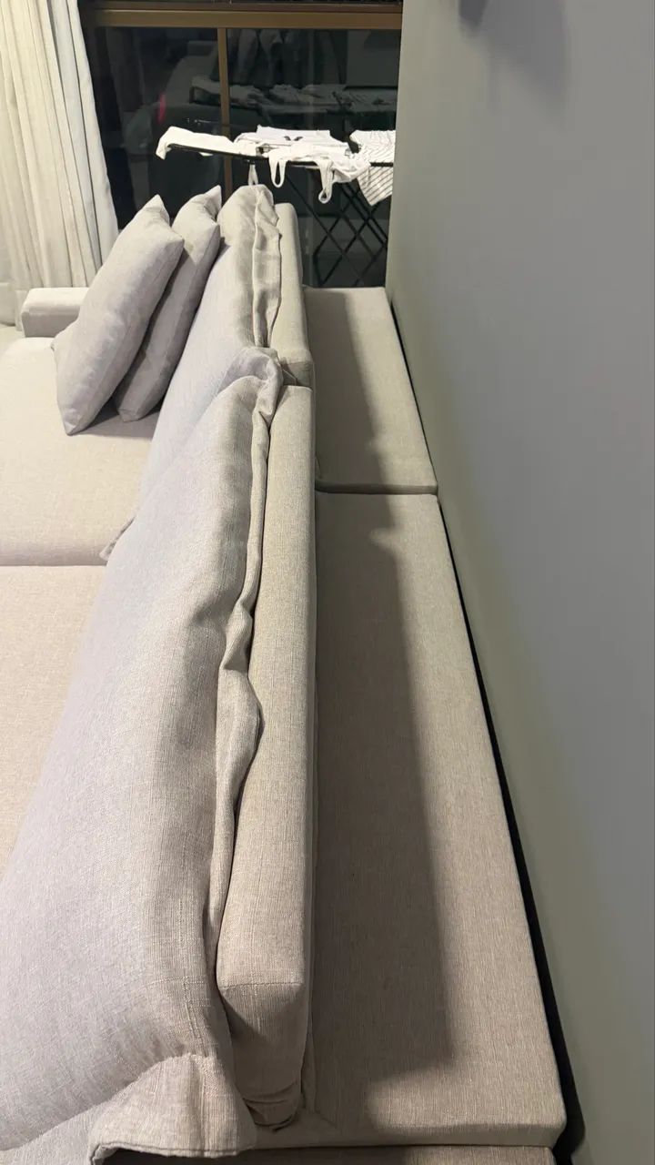 Sofá retrátil reclinável ótimo estado 250cm 
