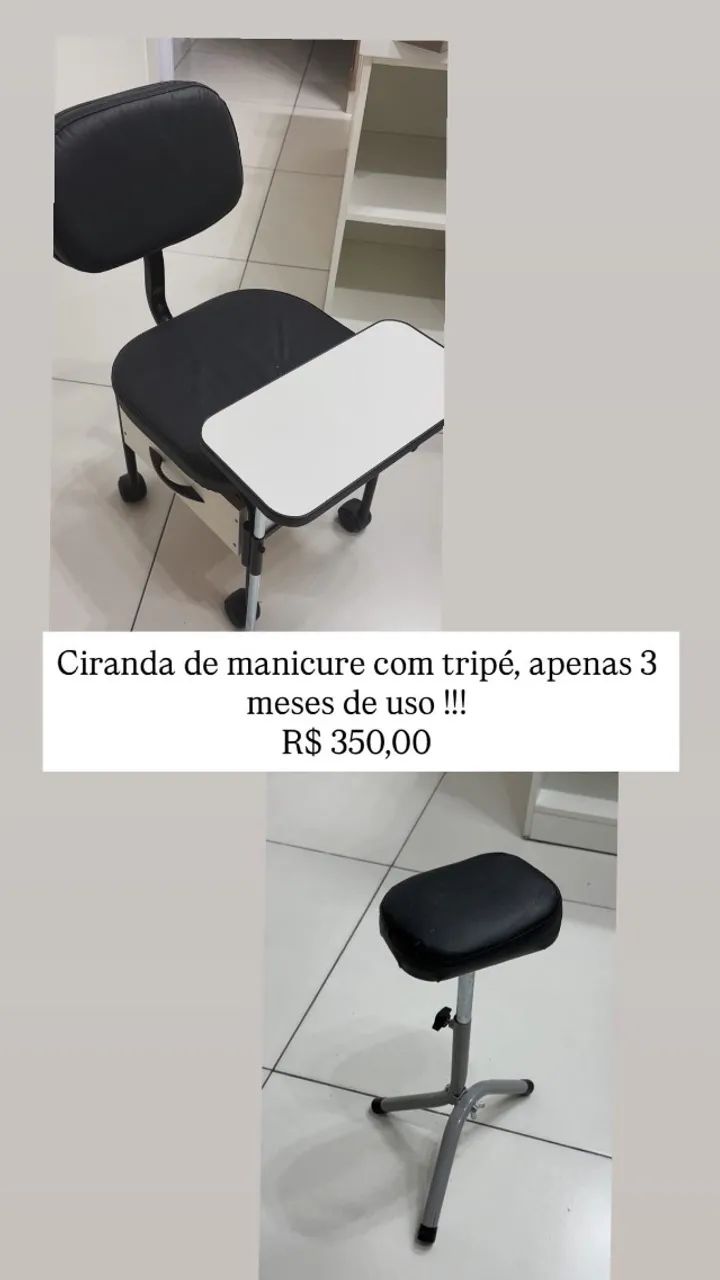 Cadeirinha de manicure e pedicure 