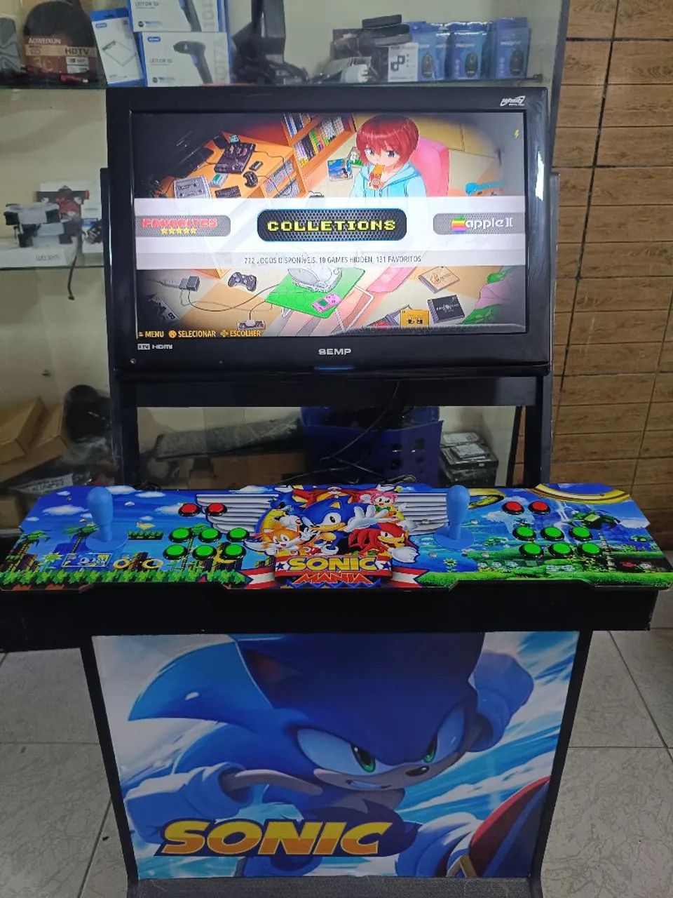 Máquina FLIPERAMA ARCADE SONIC 