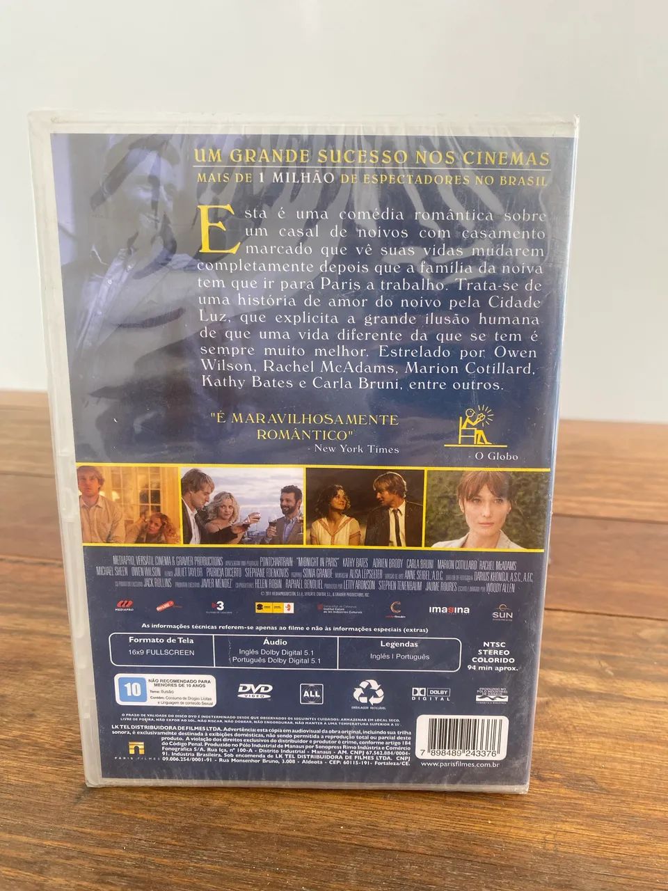 DVD Filme Meia Noite em Paris - original lacrado - Foto 2