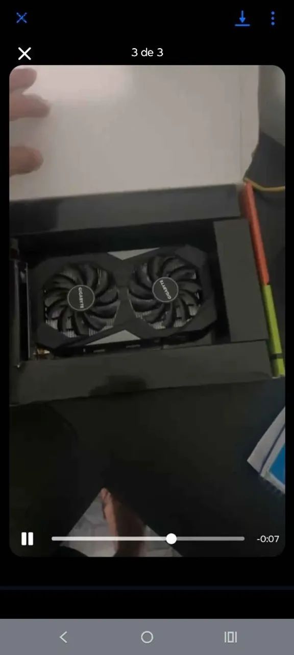 RTX 3050 6GB - Placa de Vídeo - Perfeito Estado