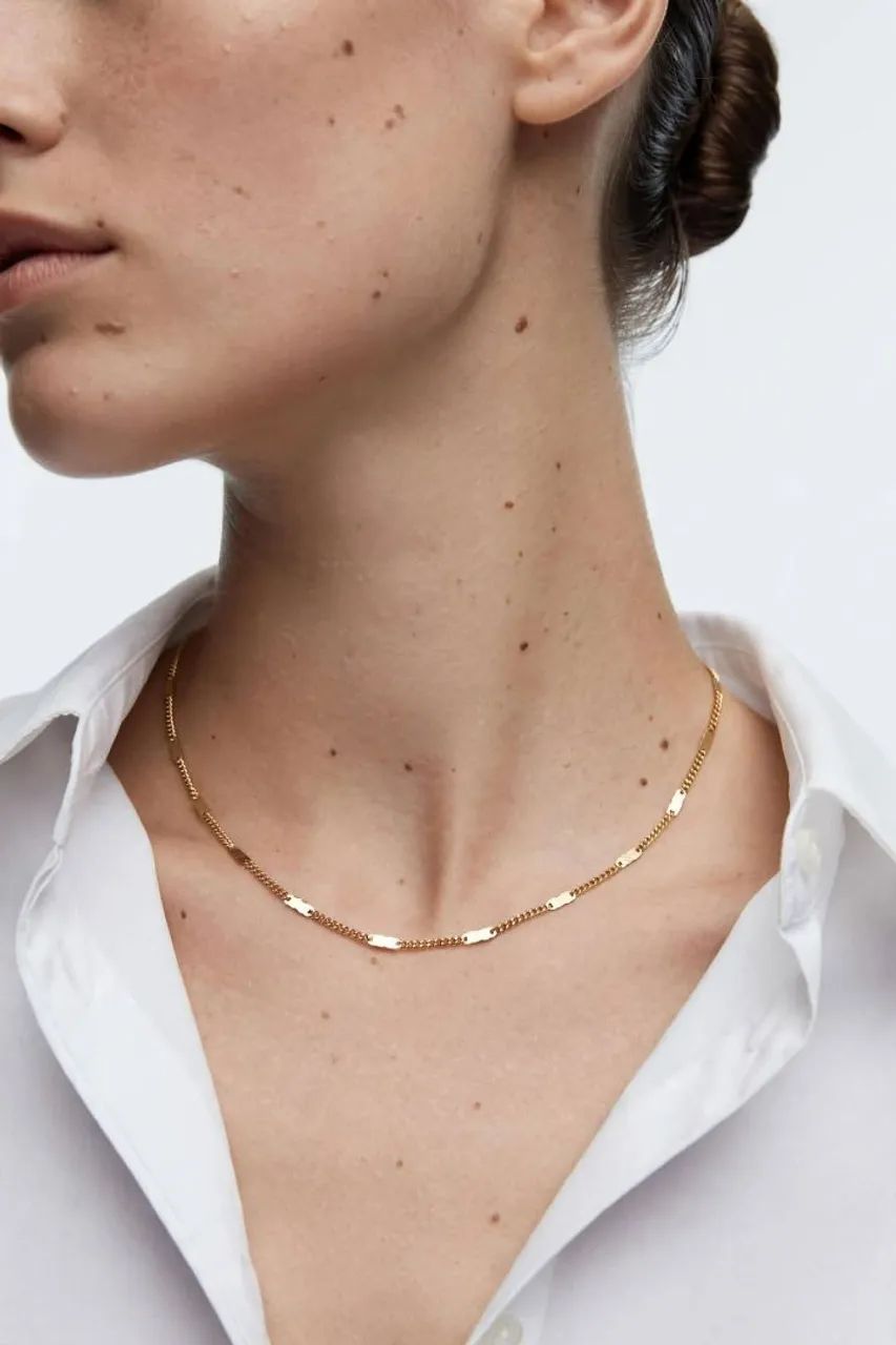 Colar Zara Novo Dourado 