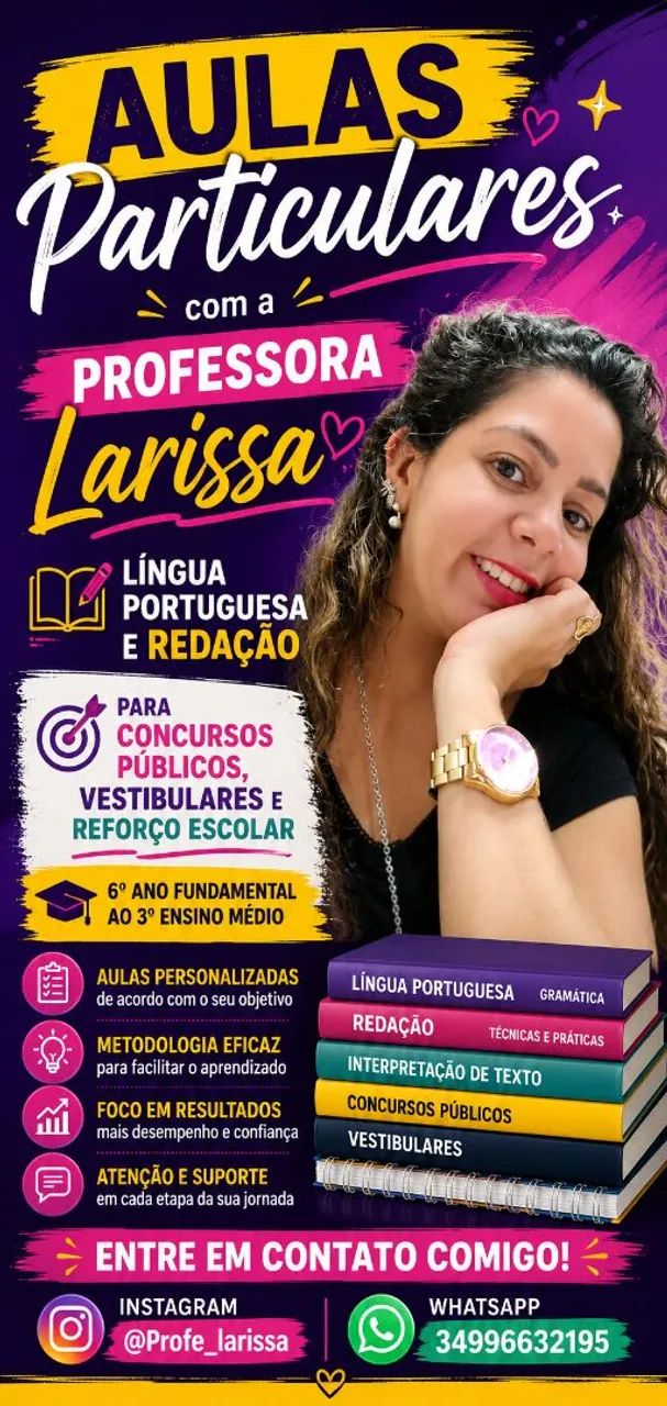 Aulas Particulares de Língua Portuguesa e Redação 