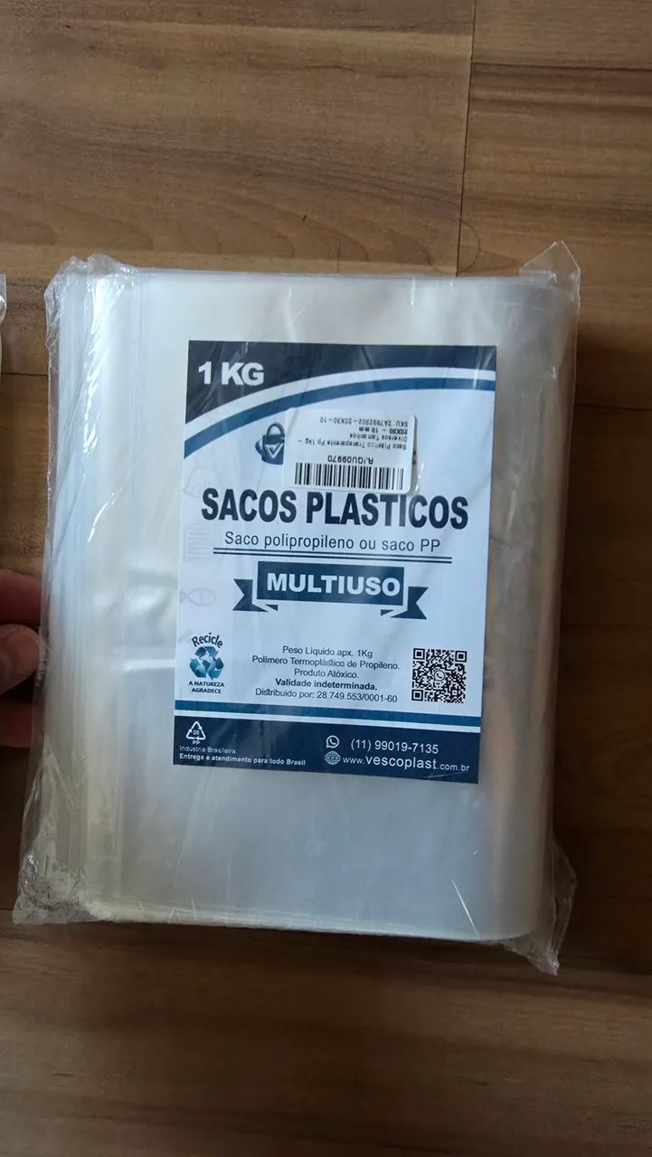 Sacos plásticos em PP embalagem plástica 30×20