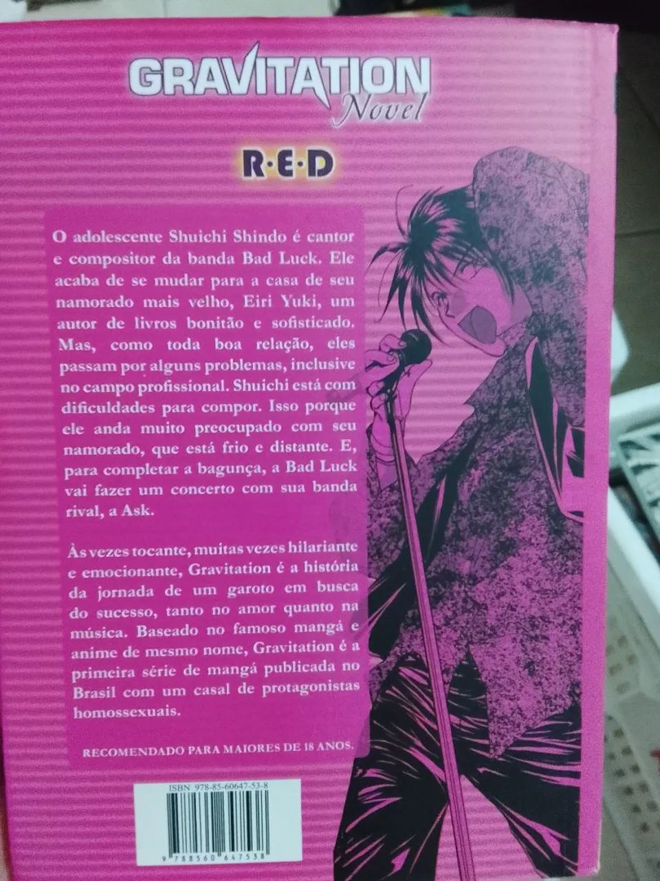 Mangá Gravitation novel r.e.d - Foto 2