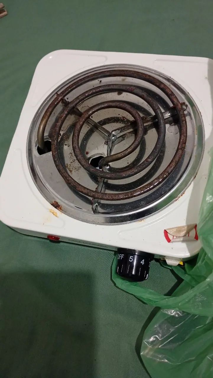 Fogão elétrico de uma boca