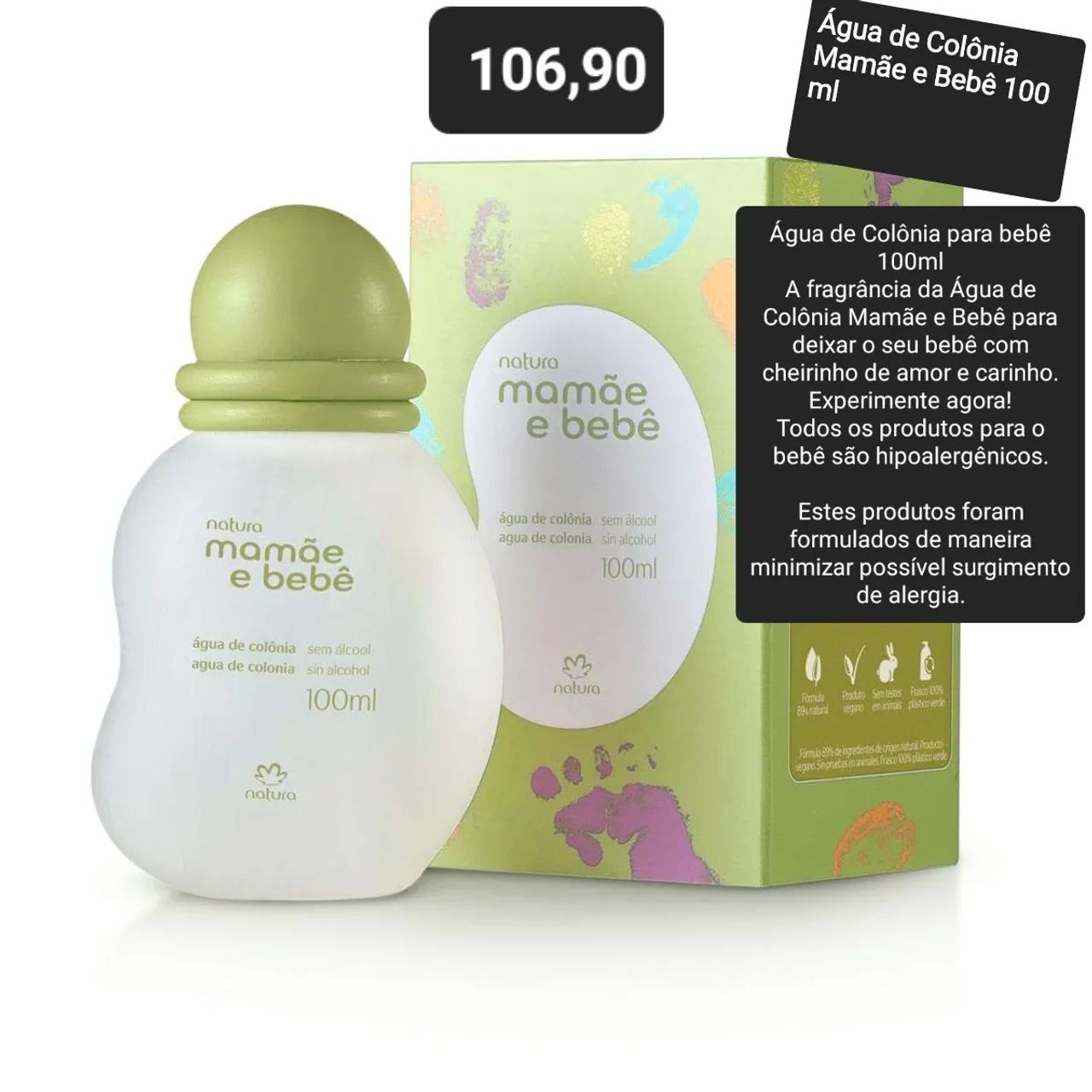 Colônia mmbb Natura original 