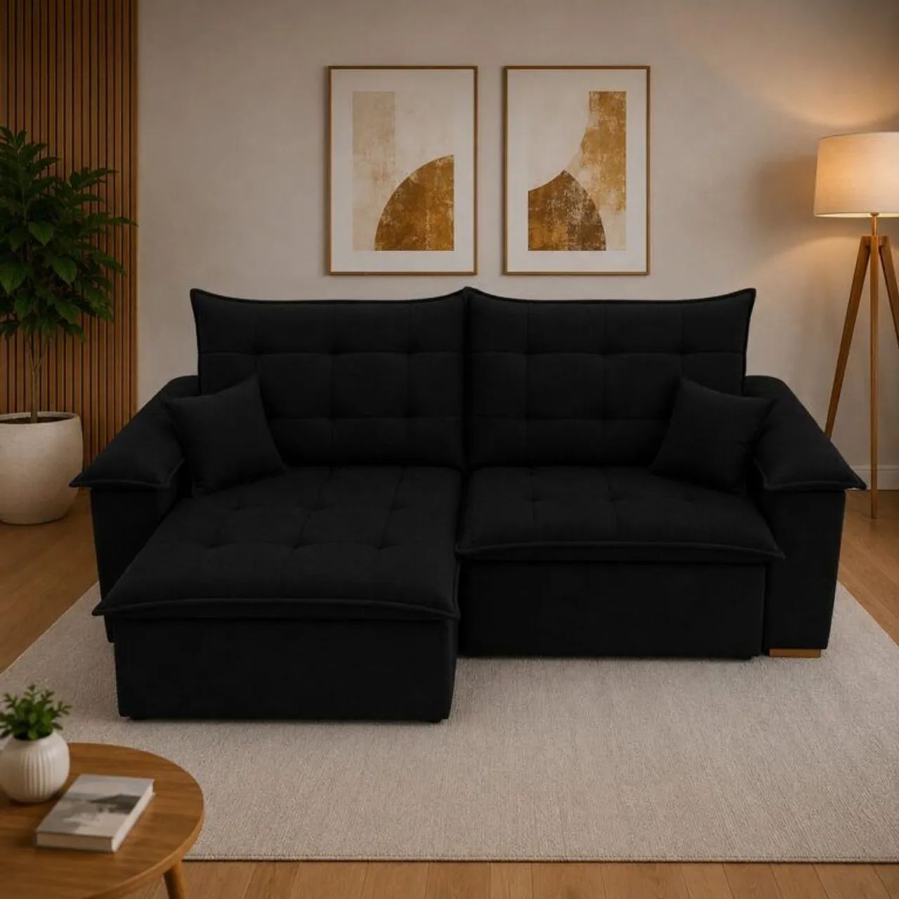 Sofa Retrátil e Reclinável Níger 2.50m - Entrega Rápida 