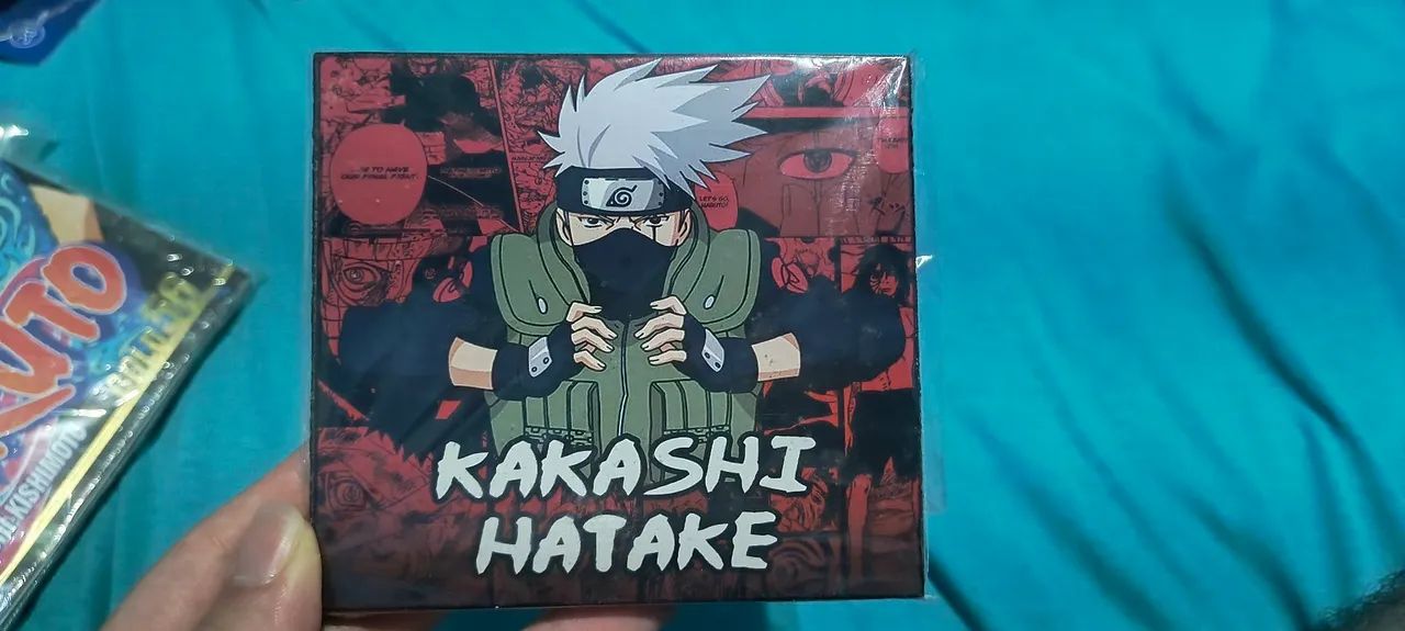Quadro decorativo do Kakashi de Naruto de 10 cm de MDF 