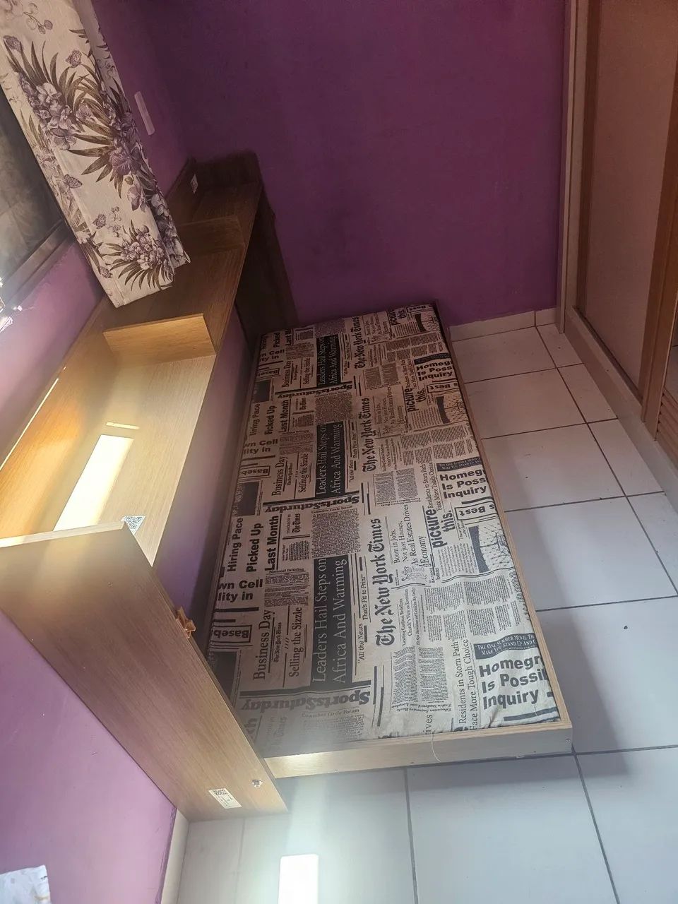 Cama Solteiro Juvenil Articulável Horizontal Hanover Mel - Foto 2