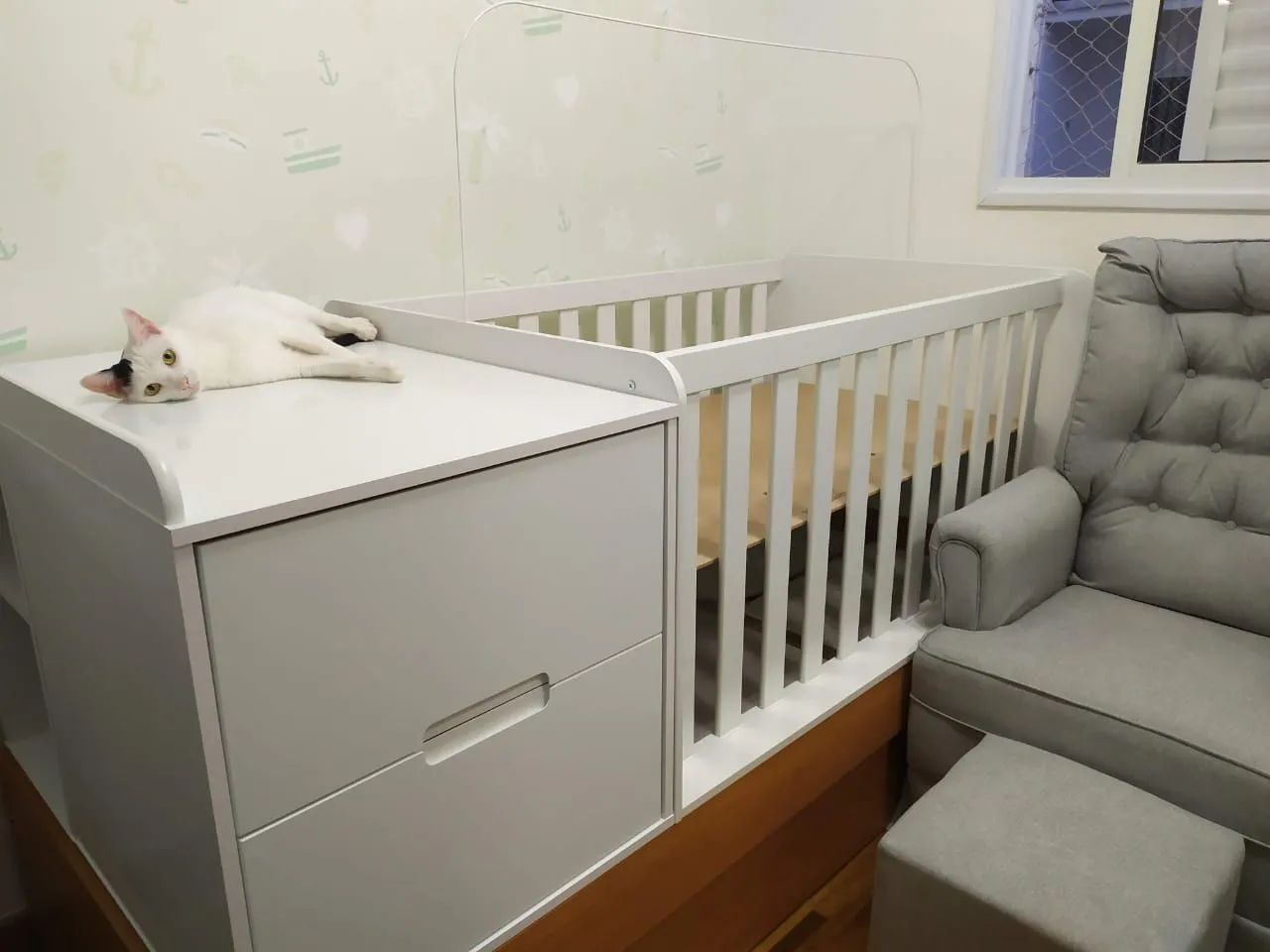 Berço que vira cama com cômoda  - Foto 3