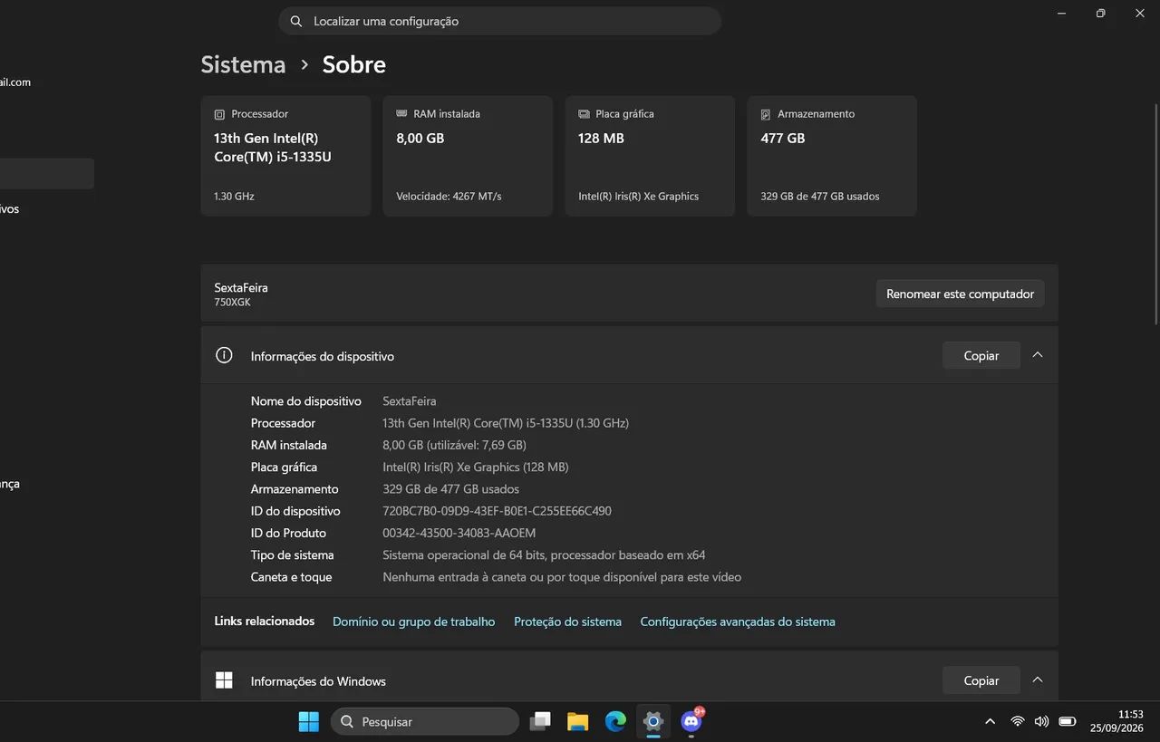 Samsung Galaxy Book4 Intel Core i5 13ª Ger / 8GB RAM / SSD 512GB - Estado de Bom - Foto 2