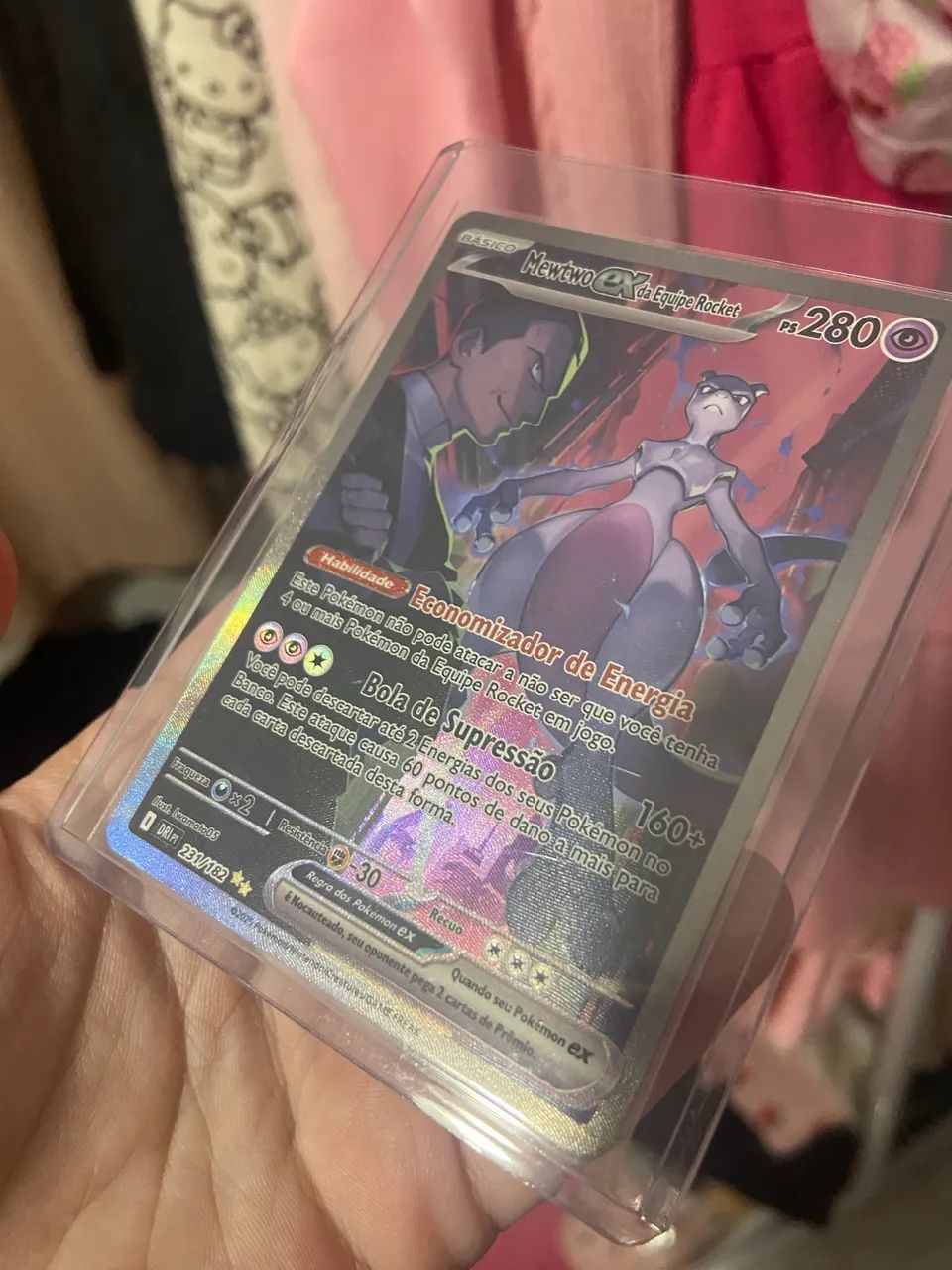 Mewtwo EX da Equipe Rocket (231/182) NM