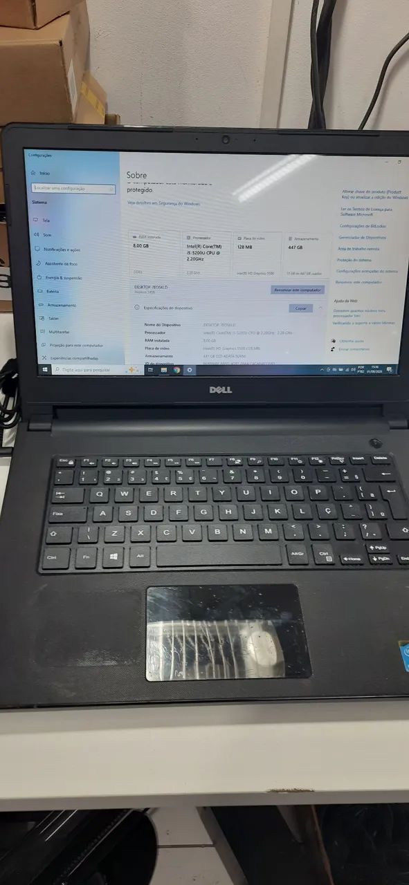 Notebook Dell Ibspiron 5458