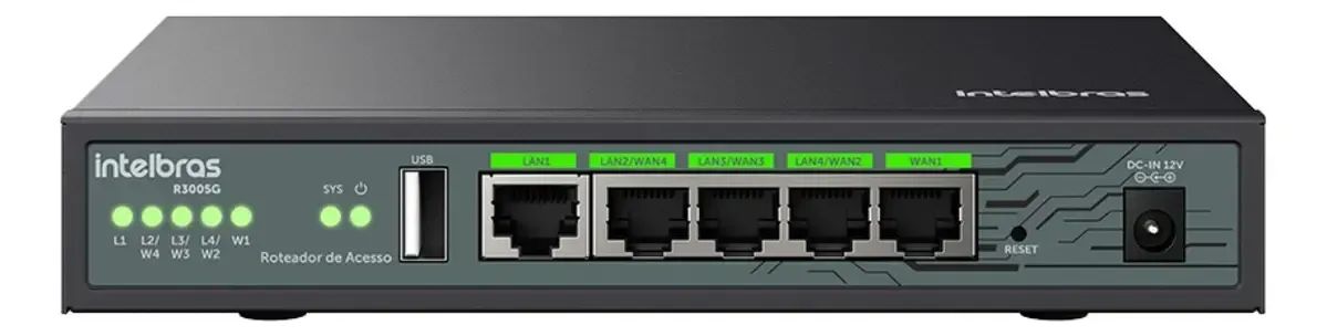 Roteador Intelbras Load Balance Vpn Gigabit R3005g Com VLAN - Novo - Foto 2