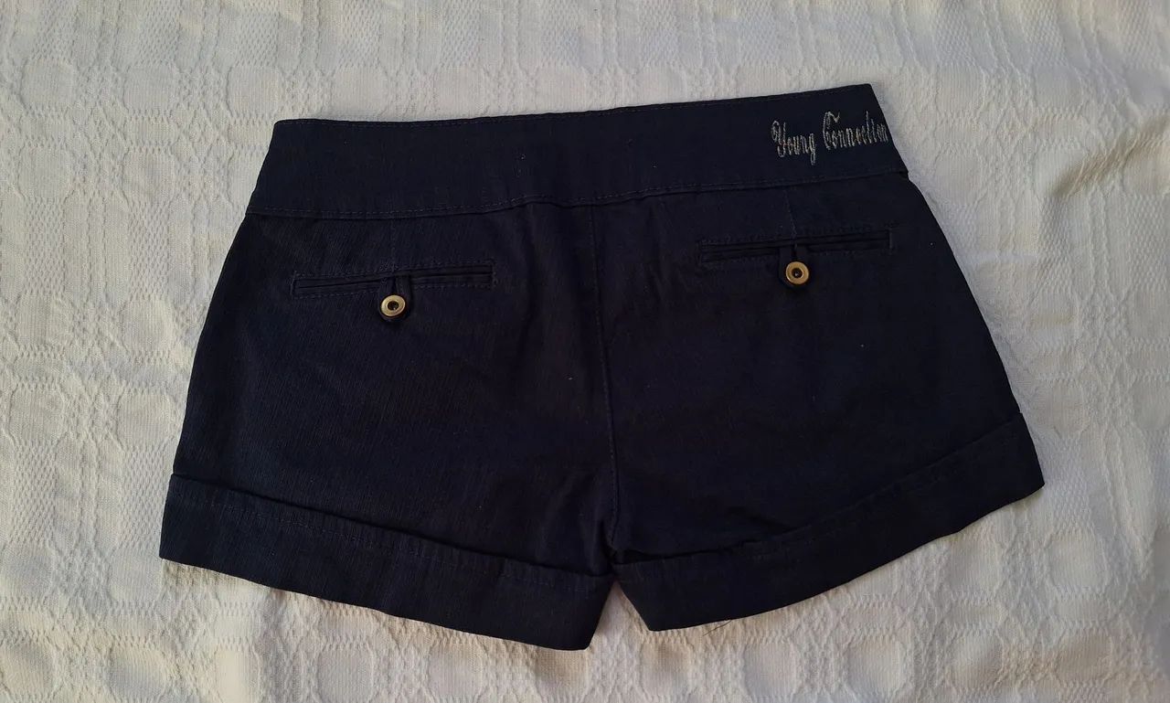 short y2k cintura baixa estiloso  - Foto 2