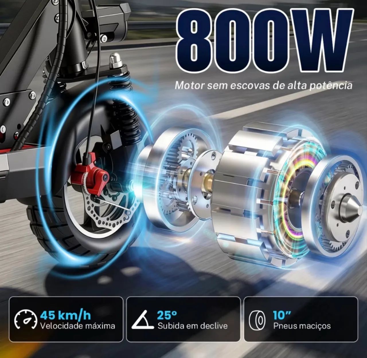Patinete 800w com assento novo  - Foto 4