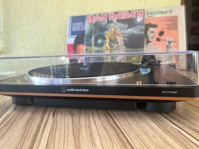 Toca disco atlp70xbt + discos - Foto 2
