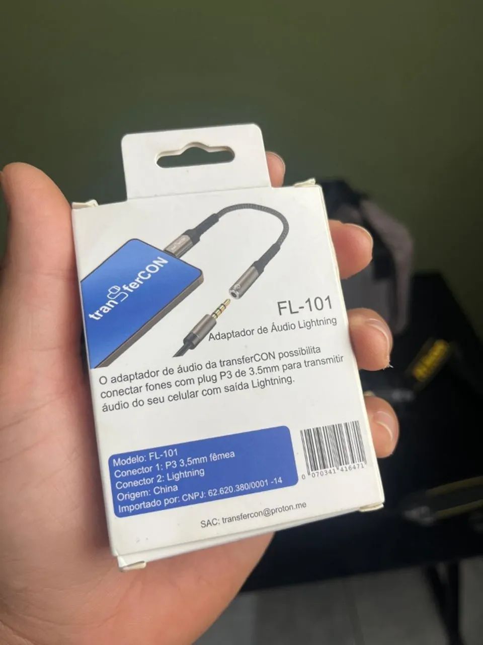 Adaptador Lightning para Fone/Microfone - Foto 4