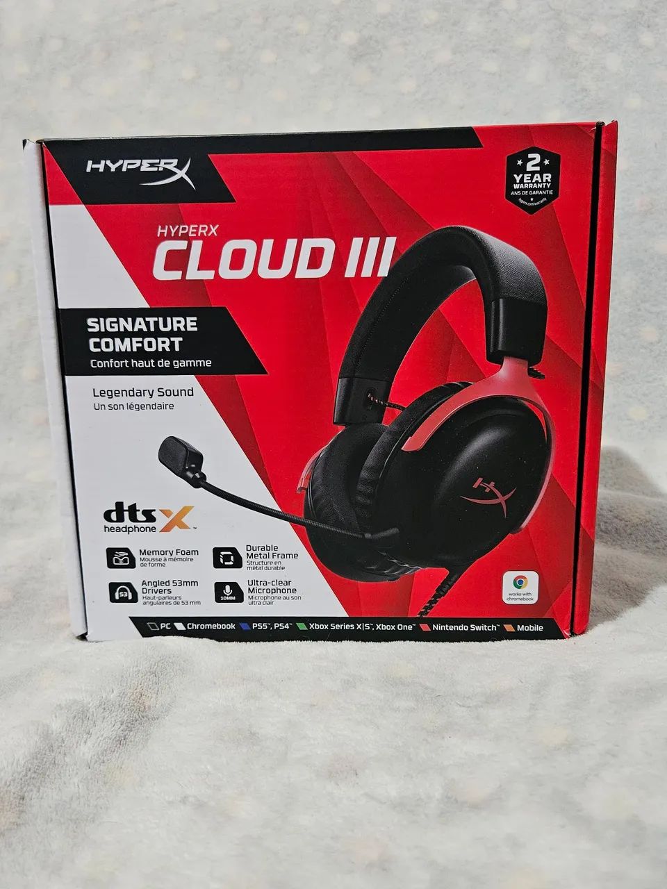 Headset Gamer HyperX Cloud ll, DT S Drivers 53mm - Fones de Ouvido