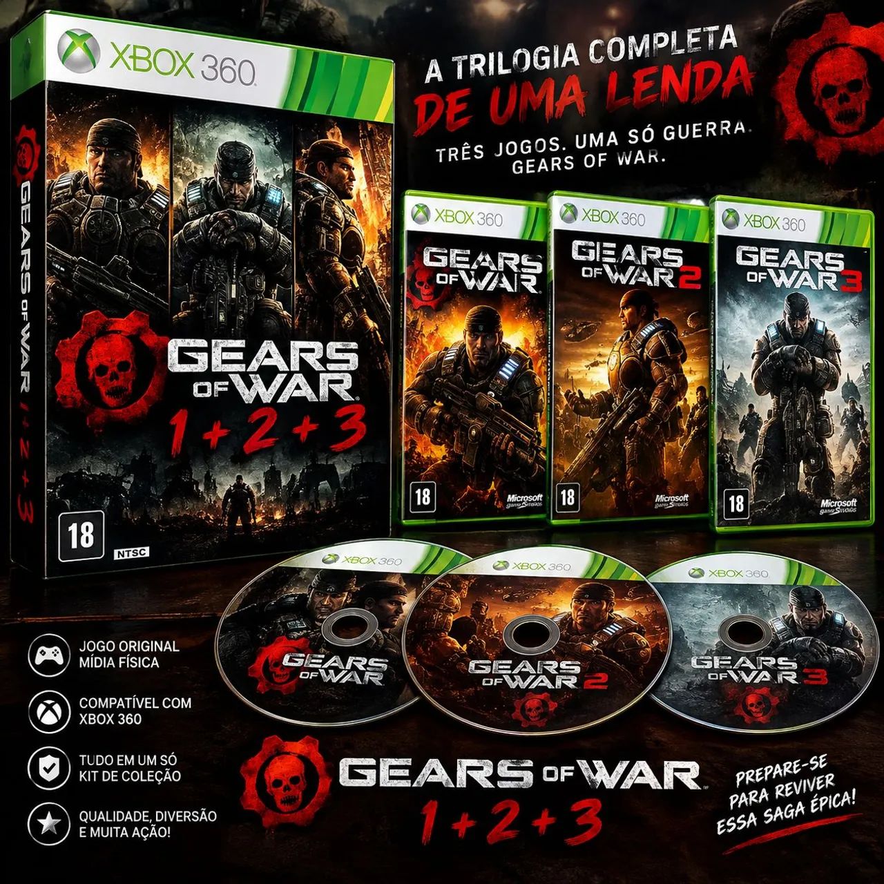 PS3 originais e Xbox 360. Vendo diversos jogos com preços