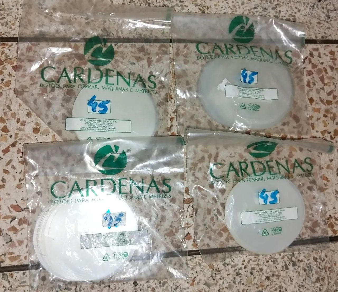 Lote Peças Para Button 45mm Cardenas - Ímã E Alfinete (Kit Completo) - Foto 5