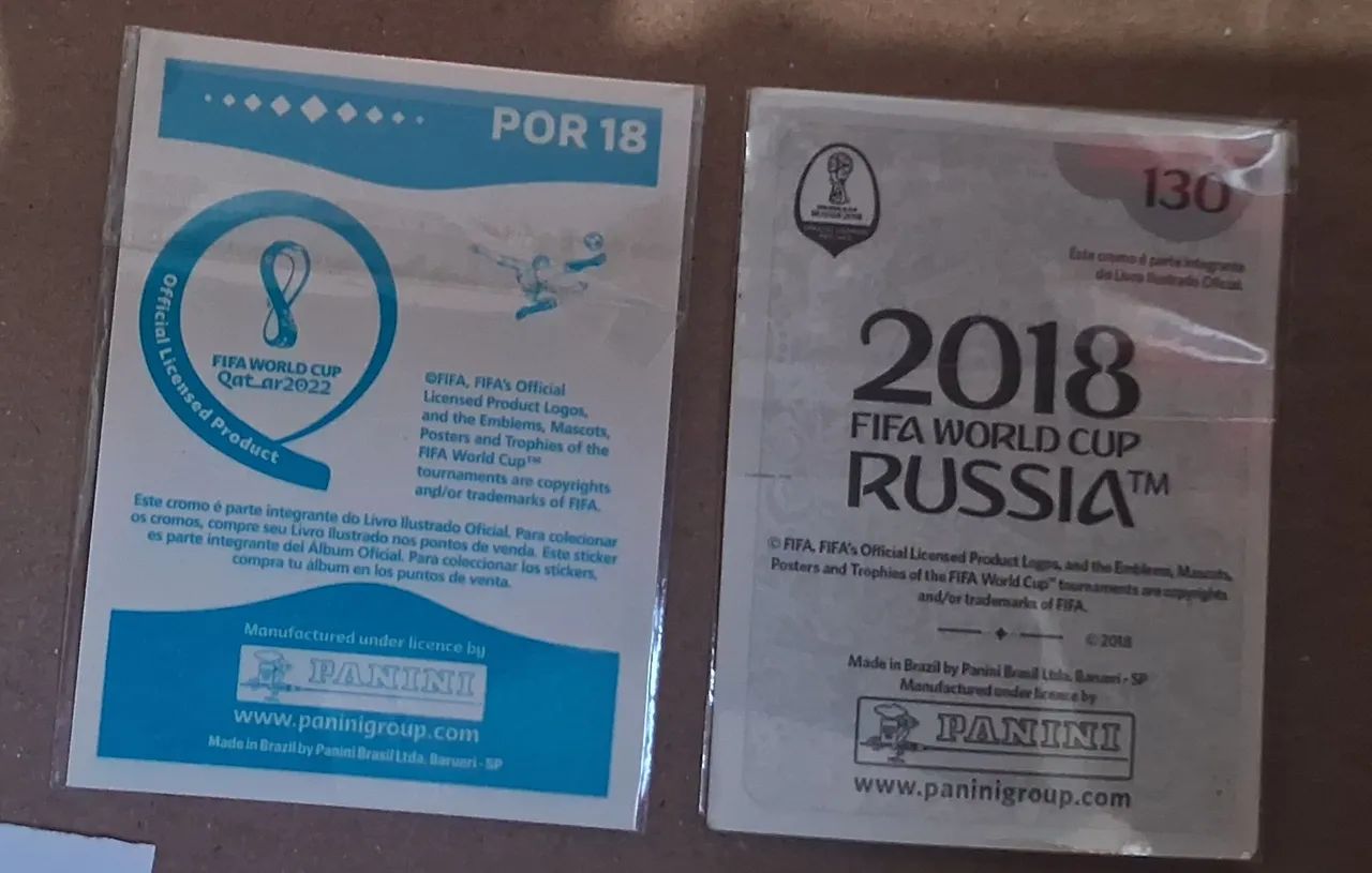 Figurinhas Cristiano Ronaldo 2018 e 2022 - Foto 2
