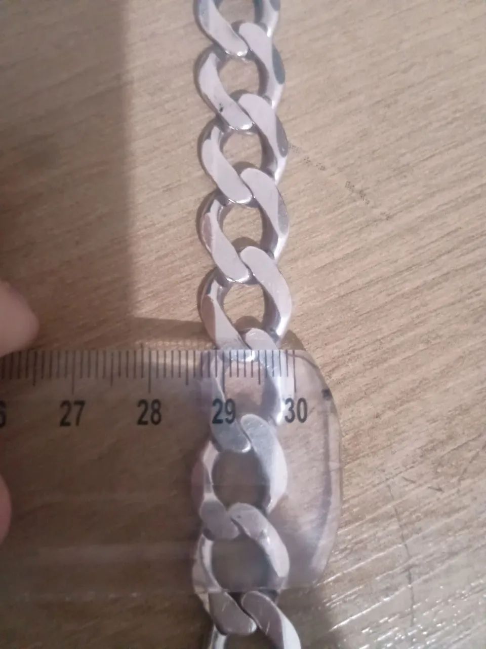 Pulseira de prata Grossa 925 - Foto 4