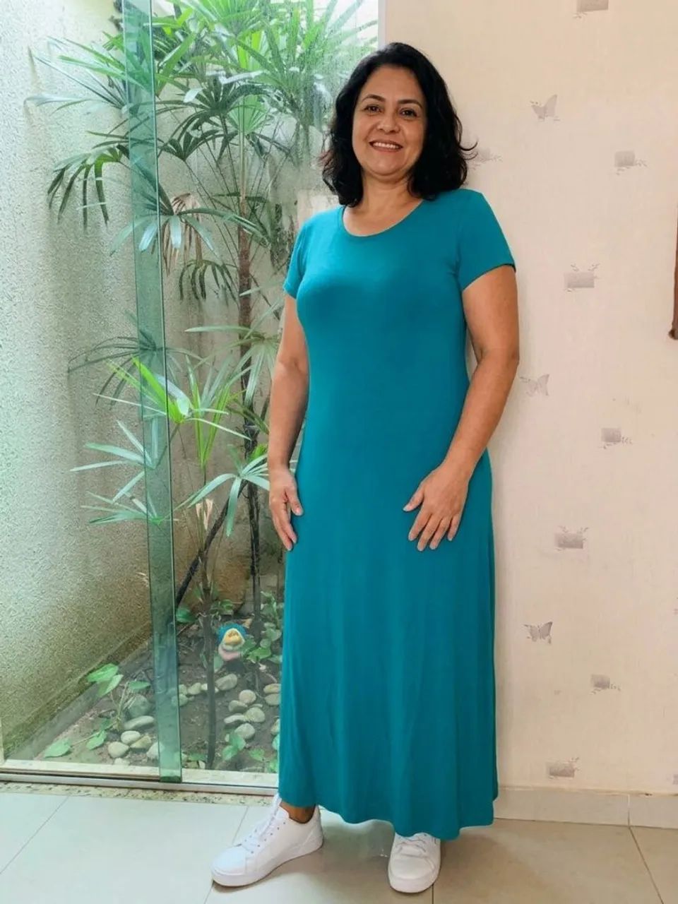 M.caladrin vestido longo evasê 