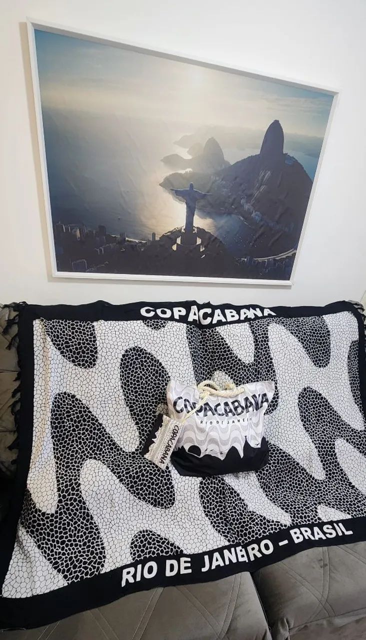 Kit Bolsa com necessaire e canga de praia Copacabana  - Foto 4