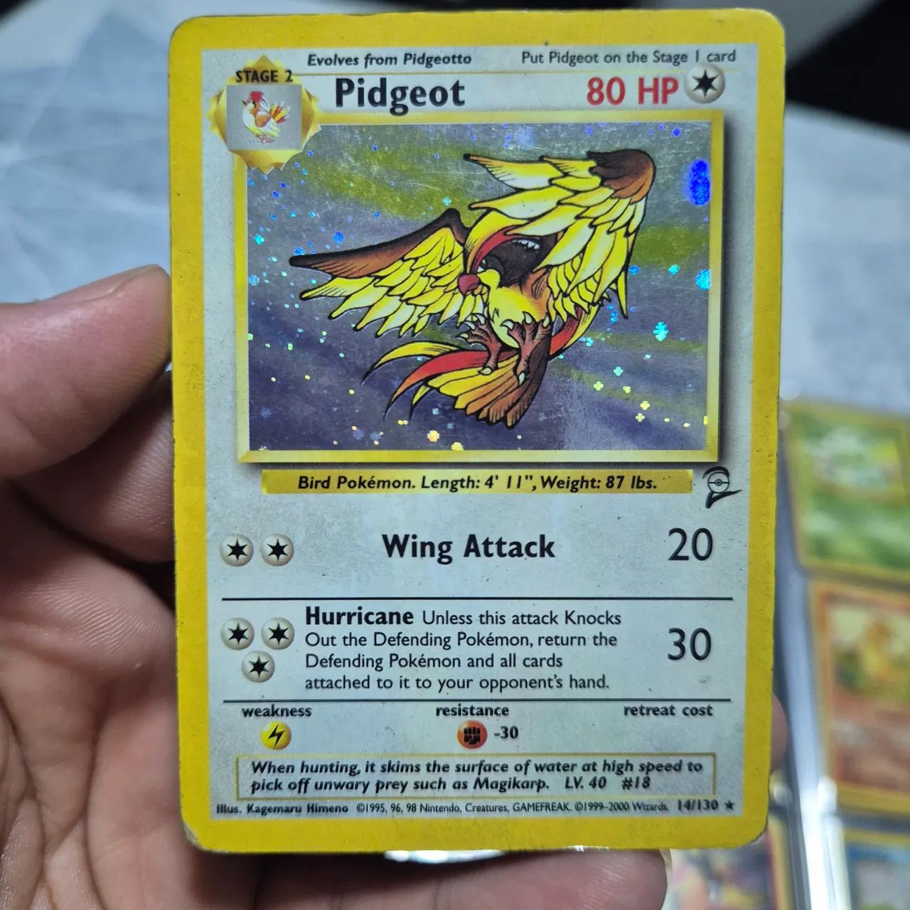 Pokémon TCG Pidgeot 14/130 Original