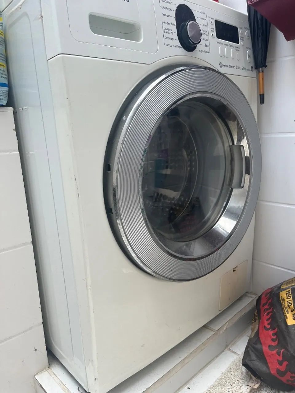 Máquina lava e seca Samsung com defector - tambor quebrado - 110v - Foto 2