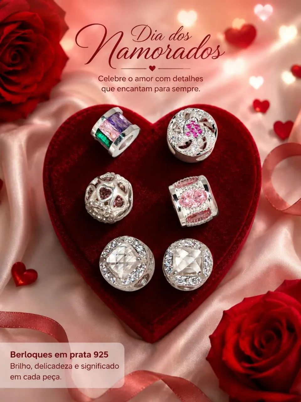 Berloques para Pandora prata 925