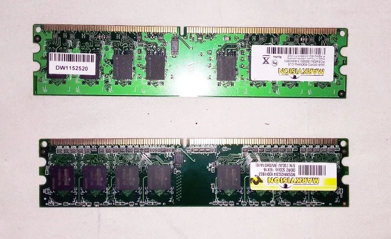 Lote com 3 memórias antigas tipo DDR2.- Cód. 627 - - Foto 4