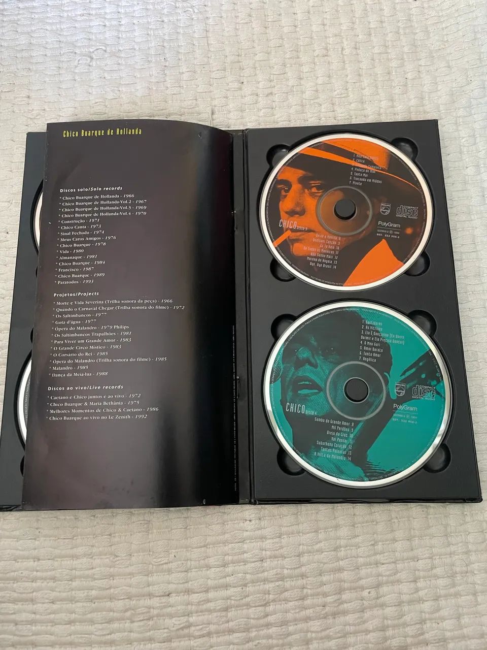 Box Chico Buarque - Série Grandes Nomes - 4 CDs - PolyGram - Foto 3