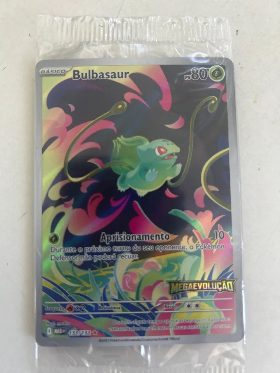 Carta Pokémon- Bulbasaur Megaevolução