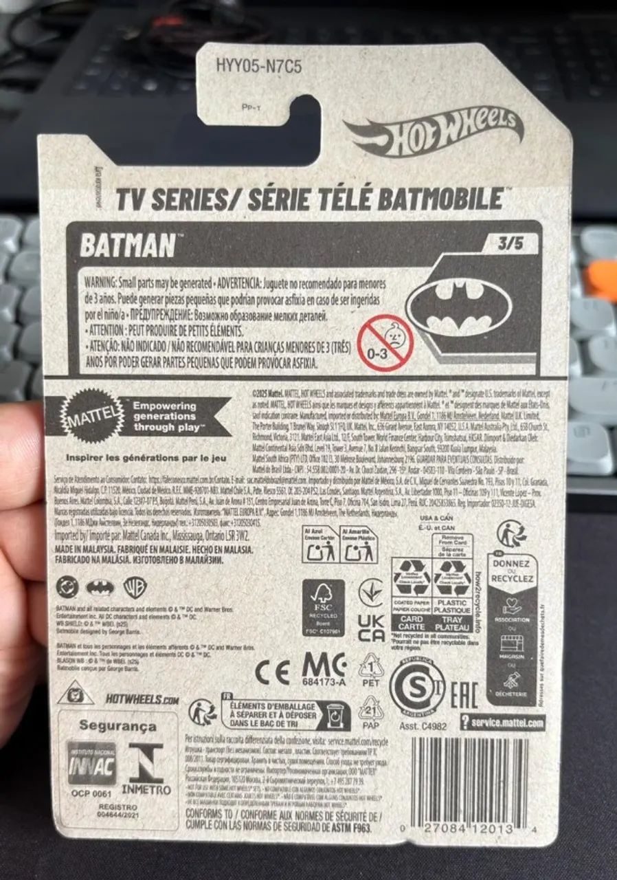 HotWheels - Batman - Classic TV Series - Vermelho - Foto 3