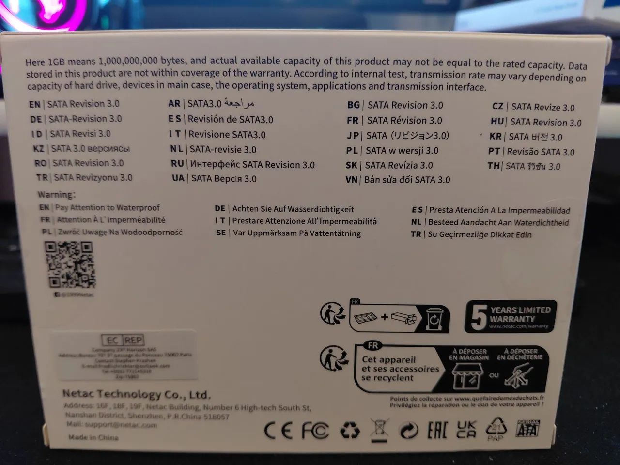 SSD NETAC - SATA 3 - 256GB - Foto 2