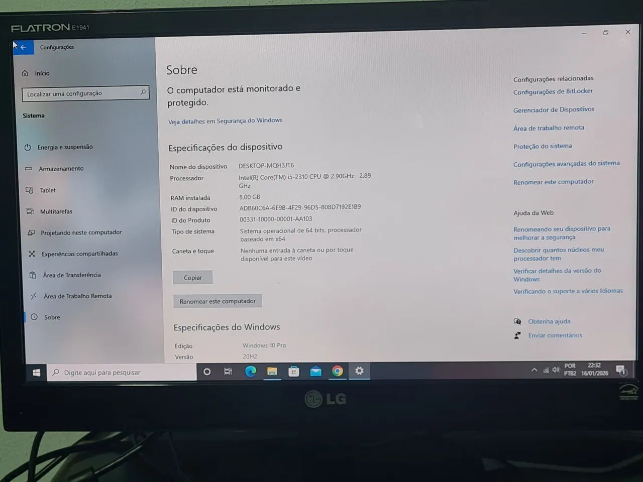 COMPUTADOR CORE I5/8GBRAM/WINDOWS10 E OFFICE  - Foto 2