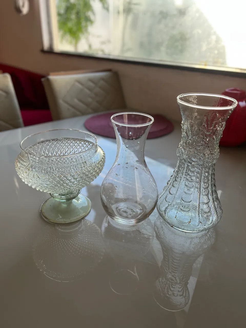 Conjunto de vasos de vidro 