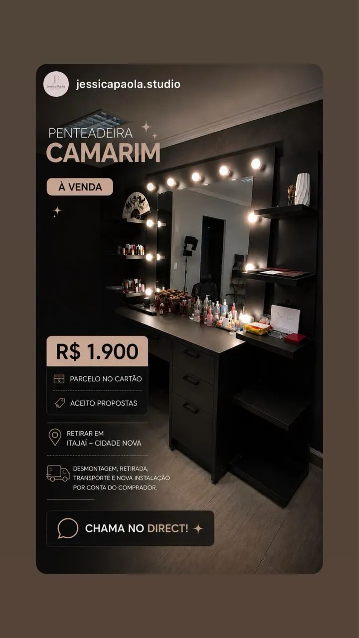 Penteadeira Camarim - Aceito proposta e trocas - Foto 3