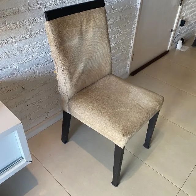 Rf351 Cadeira madeira 1 unidade para mesa sala jantar indicada pra reforma estofado  - Foto 2